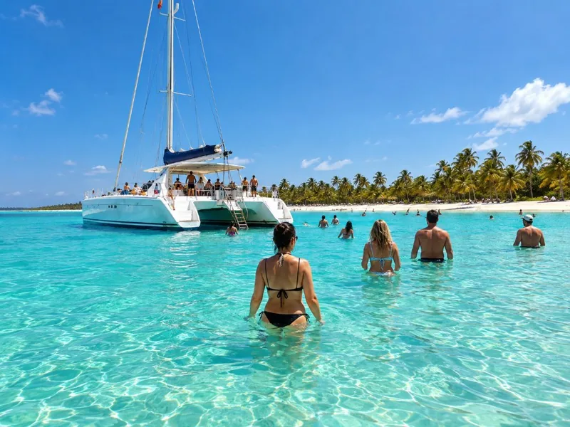Saona by Speedboat & Catamaran with Buffet